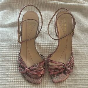 Kate Spade Pink Strappy Heels